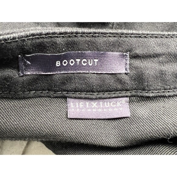 NYDJ For Chico's Bootcut Lift Tuck Tech Black Stretch Jeans Size 10 FITS 34/32 - Picture 12 of 12